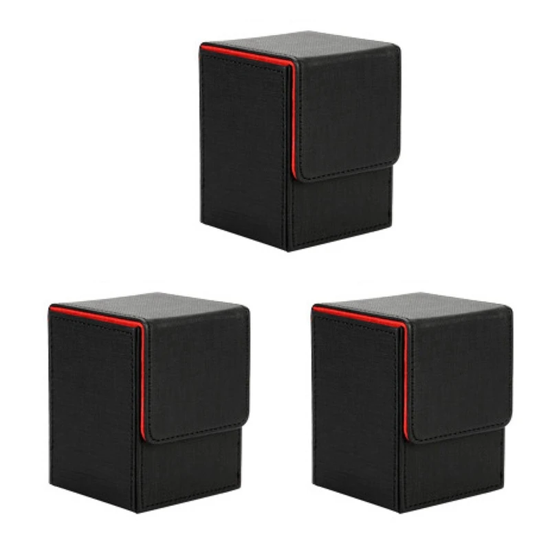 3X Card Case Deck Box Sleeved Cards Deck Game Box For Yugioh MTG Binders: 100+, Black Red
3X Card Case Deck Box Sleeved Cards Deck Game Box For Yugioh MTG Binders: 100+, Black Red