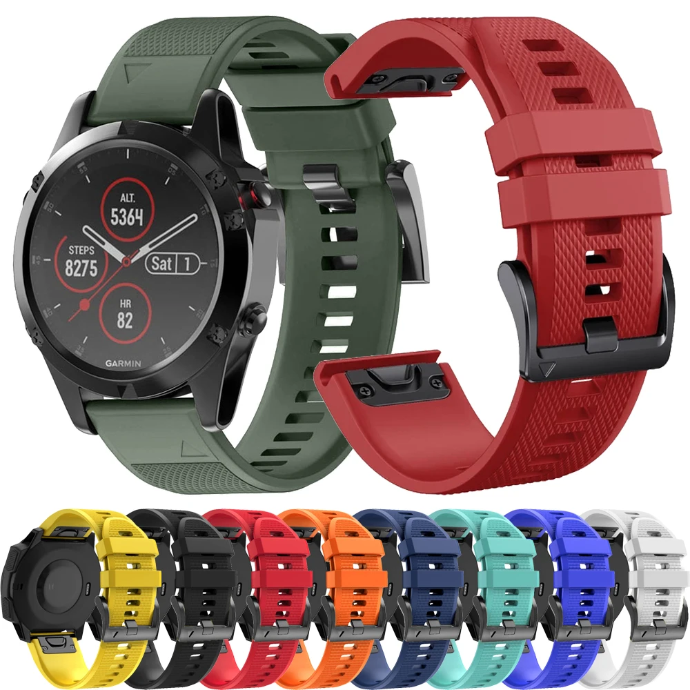QuickFit 22mm 26mm Silicone Watch Band For Garmin Fenix 5 5X 6X 7 7X Pro/Epix Pro (Gen 2) Instinct 2X D2 bravo/Enduro 2 Strap
QuickFit 22mm 26mm Silicone Watch Band For Garmin Fenix 5 5X 6X 7 7X Pro/Epix Pro (Gen 2) Instinct 2X D2 bravo/Enduro 2 Strap