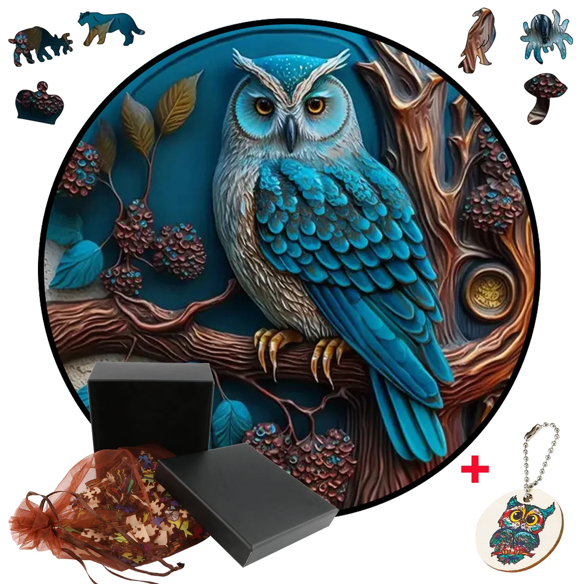 

Mysterious Owl Puzzle Games Exquisite Wooden Animal Jigsaw Puzzles Interesting Family Game For Kids Adults Montessori Toys