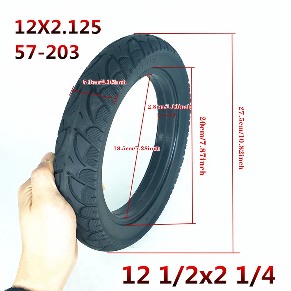 Durable Electric Scooter Solid Tire 12 1/2*2 1/4(57-203) Shock Absorber Non-Pneumatic Air Free Punctureproof Solid Tyre
Durable Electric Scooter Solid Tire 12 1/2*2 1/4(57-203) Shock Absorber Non-Pneumatic Air Free Punctureproof Solid Tyre