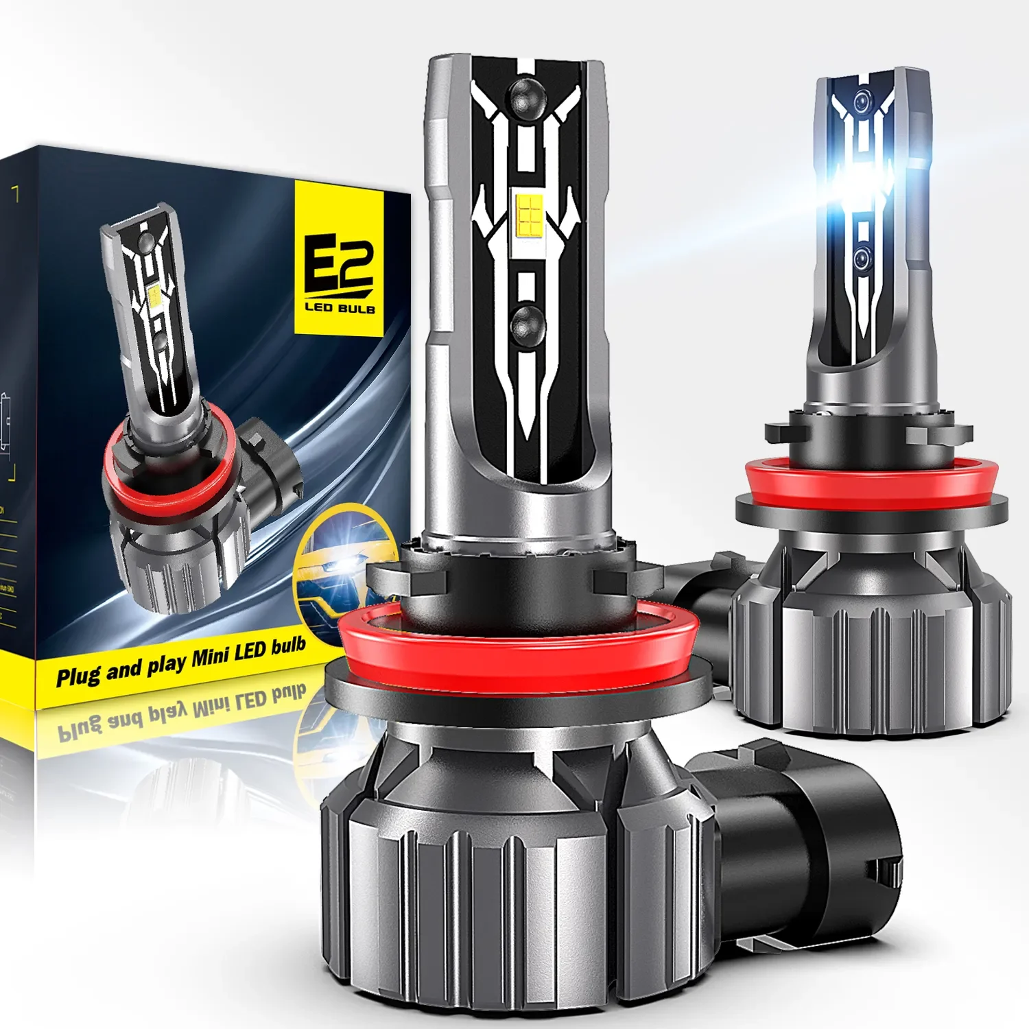 2pcs E2 Auto Car LED Fog Lamp 9005 9006 9012 H4 H11 LED H1 H3 K5 55W 6000LM 6000K Led Fog Head Lamp
2pcs E2 Auto Car LED Fog Lamp 9005 9006 9012 H4 H11 LED H1 H3 K5 55W 6000LM 6000K Led Fog Head Lamp