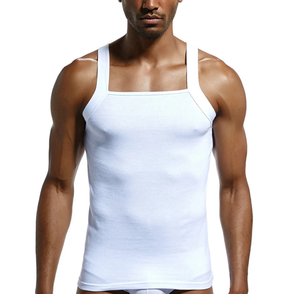 Mens Tank Tops Athletic Men's Plain Heavy Weigh Sleeveless Square Cut Sports Tank Tops Muscle T Shirts for Gym
Mens Tank Tops Athletic Men's Plain Heavy Weigh Sleeveless Square Cut Sports Tank Tops Muscle T Shirts for Gym