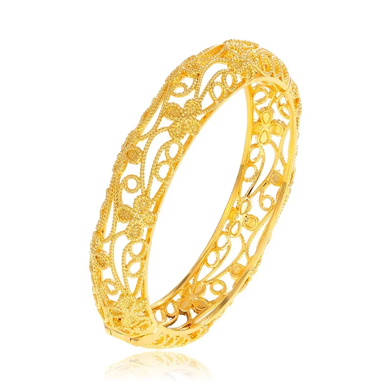 Новинка, изысканные браслеты из 24-каратного золота с кружевом и отверстиями для женских свадебных помолвок, роскошные высококачественные ювелирные изделия, подарки, оптовая продажа
Новинка, изысканные браслеты из 24-каратного золота с кружевом и отверстиями для женских свадебных помолвок, роскошные высококачественные ювелирные изделия, подарки, оптовая продажа
