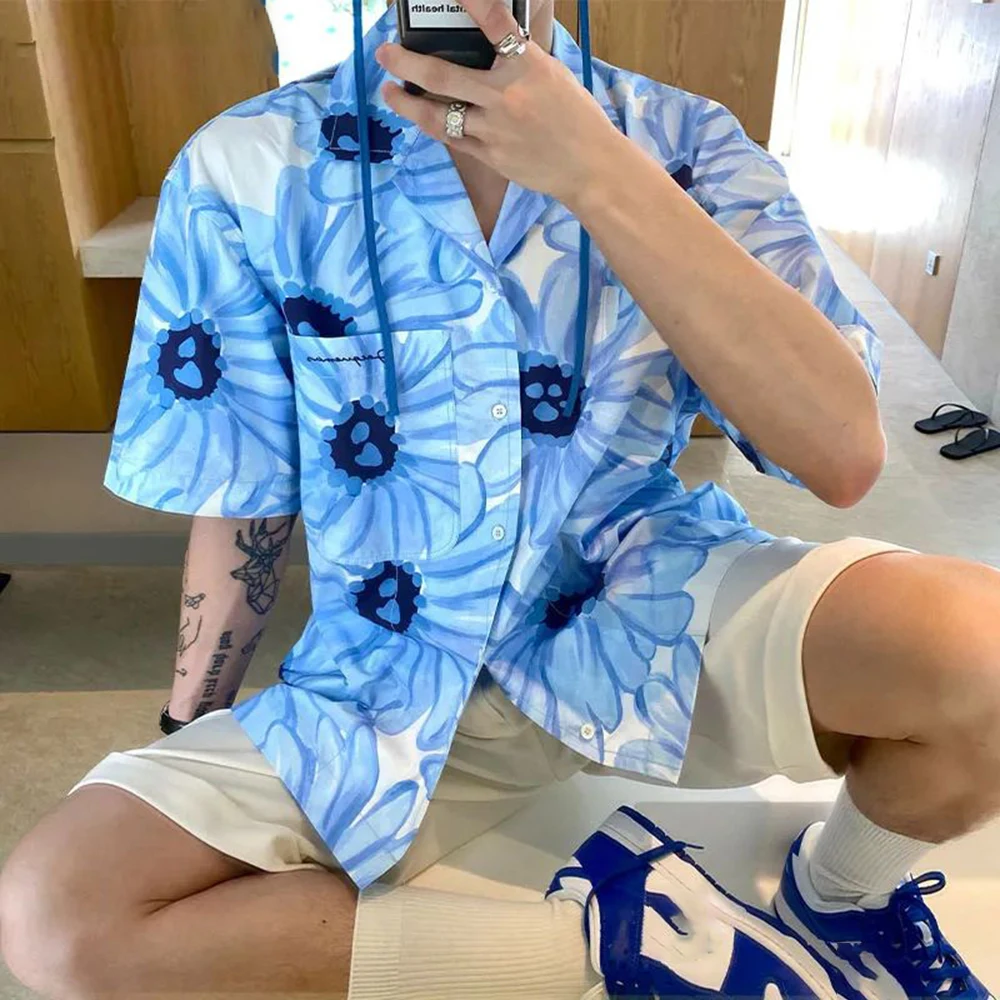 Daisy Print Beach Shirts for Men Unisex Loose Breathable Blouse LGBT Summer Short Sleeve Casual Shirts Hawaiian Vacation Camisa
Daisy Print Beach Shirts for Men Unisex Loose Breathable Blouse LGBT Summer Short Sleeve Casual Shirts Hawaiian Vacation Camisa