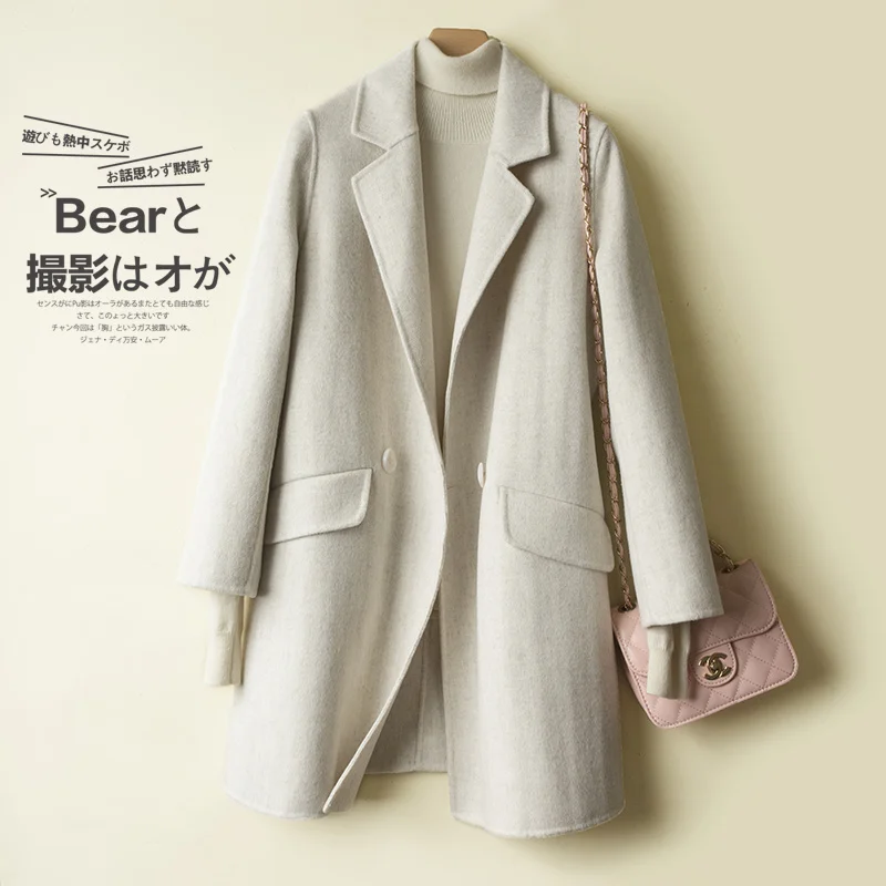 Шерстяное пальто 2023 100%, Женская длинная двухсторонняя шерстяная куртка, корейская мода, пальто, женские пальто, элегантные женские пальто 722
Шерстяное пальто 2023 100%, Женская длинная двухсторонняя шерстяная куртка, корейская мода, пальто, женские пальто, элегантные женские пальто 722