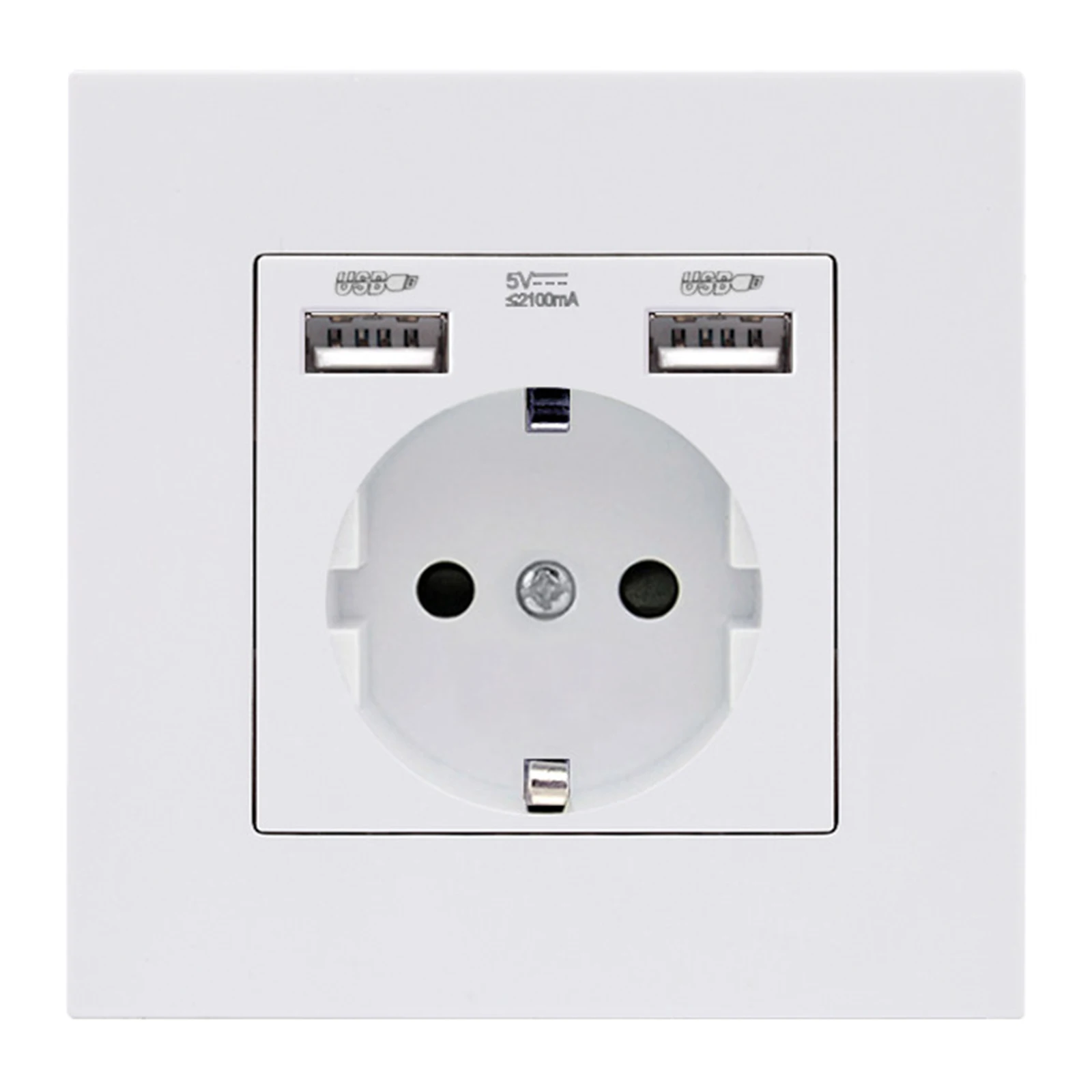 Dual USB 16A Power Socket 50hz-60hz 60mm Screw Hole Distance 86mm*86mm AC 110-250v Black/white/gold DC 5V 2100ma USB
Dual USB 16A Power Socket 50hz-60hz 60mm Screw Hole Distance 86mm*86mm AC 110-250v Black/white/gold DC 5V 2100ma USB