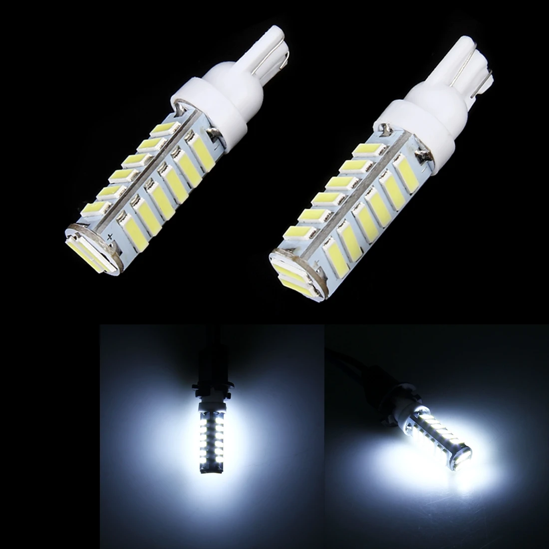 

2 PCS T10/W5W/194/501 1.5W 90LM 6000K Car Clearance Lamp Marker Light with 7020 20-SMD LED, DC 12V-24V