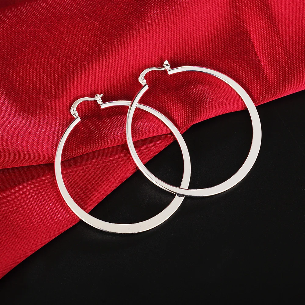 High Quality 925 Sterling Silver Earring Fashion Big rings earrings for women birthday gift Charm Jewelry
High Quality 925 Sterling Silver Earring Fashion Big rings earrings for women birthday gift Charm Jewelry