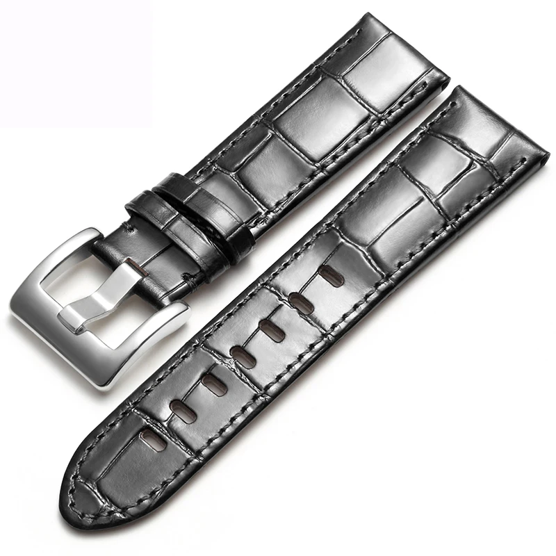 

FUYIJIA Waterproof Cowhide Watchbands M-ONTBLANC Substitute Strap 22MM 20MM 316L Stainless Steel Pin Buckle Genuine Leather Belt