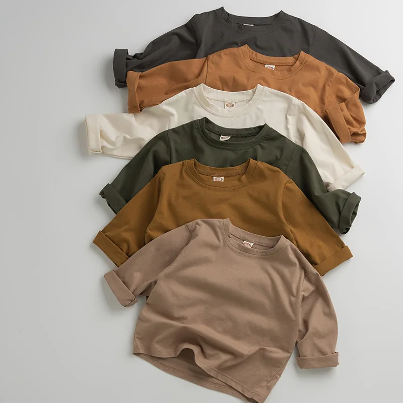 Kid Base Shirt Korean Style Children Spring and Autumn New Cotton T-shirt Fashion Long Sleeve Men and Women Bottom Kid Clothes
Kid Base Shirt Korean Style Children Spring and Autumn New Cotton T-shirt Fashion Long Sleeve Men and Women Bottom Kid Clothes