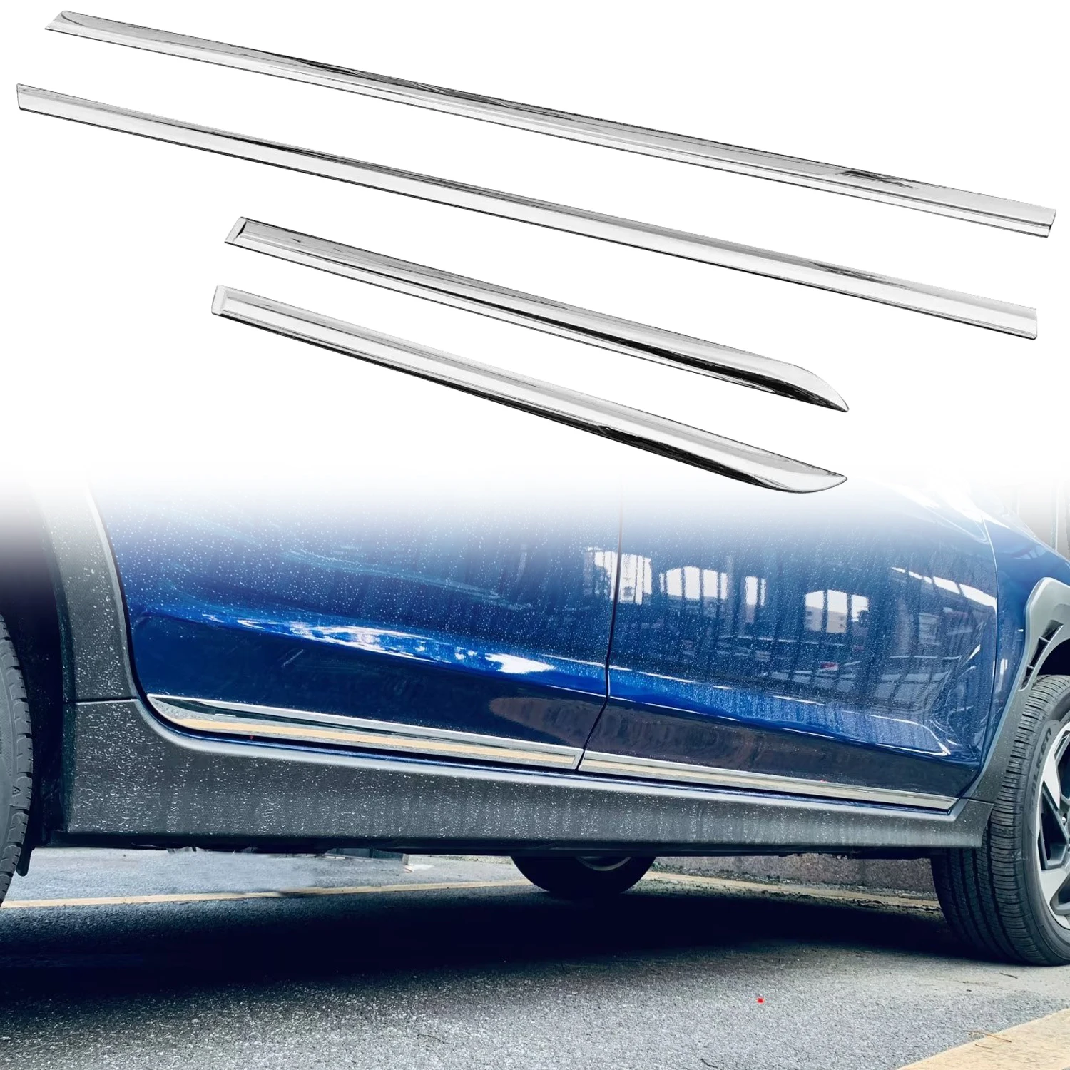 4 шт., блестящие хромированные накладки на боковые двери для Subaru Crosstrek GU 2023 2024
4 шт., блестящие хромированные накладки на боковые двери для Subaru Crosstrek GU 2023 2024