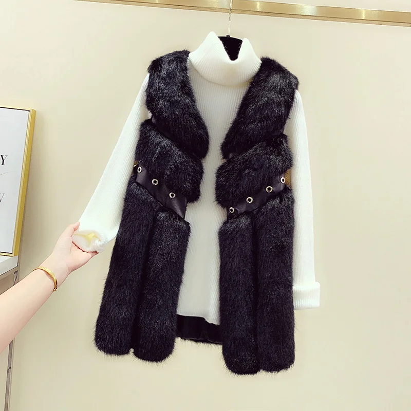 Luxurious Women Hairy Coat Vests Faux Fox Fur Jackets Shawl Winter 2023 New Mid Long Women's Vest Hairy Vest Sleeveless Jacket
Luxurious Women Hairy Coat Vests Faux Fox Fur Jackets Shawl Winter 2023 New Mid Long Women's Vest Hairy Vest Sleeveless Jacket