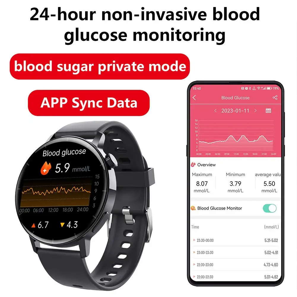 Smartwatch F67S Third-generation Blood Glucose, Red Testing Light, Sports Blood Oxygen Stress Call Body Bracelet True O6U7
Smartwatch F67S Third-generation Blood Glucose, Red Testing Light, Sports Blood Oxygen Stress Call Body Bracelet True O6U7