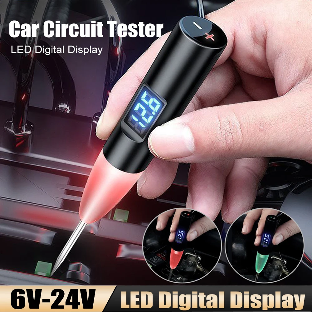 Car Truck LED Digital Display Voltage Circuit Test Pen Car Electrical Disassembly, Repair and Maintenance Diagnostic Tool
Car Truck LED Digital Display Voltage Circuit Test Pen Car Electrical Disassembly, Repair and Maintenance Diagnostic Tool