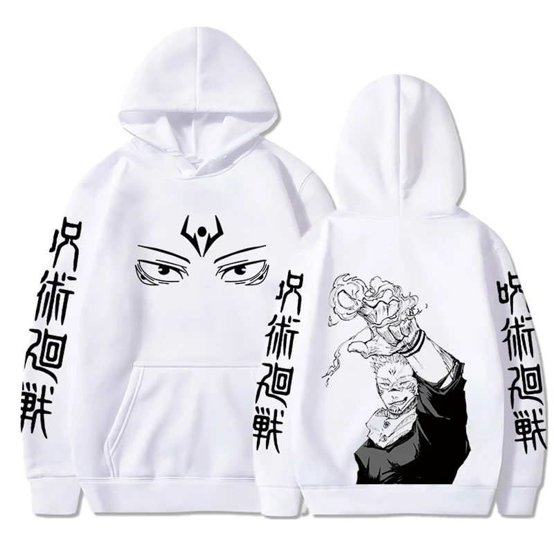 

Ryoumen Sukuna Anime Graphic Printed Hooded Jujutsu Kaisen Men Women Hoodies Plus Size Sweatshirt Harajuku Unisex Pullover