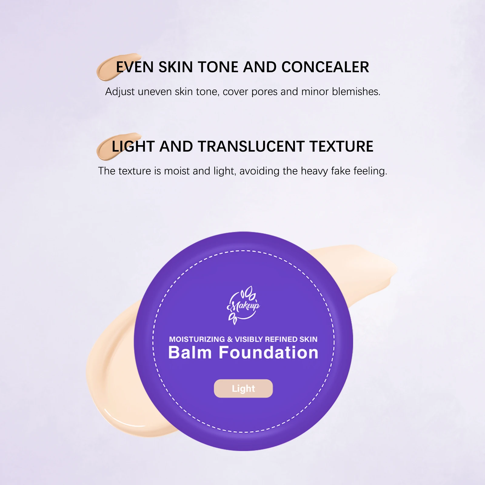Concealer BB CC Cream with Powder Puff Full Coverage Makeup Base Foundation Waterproof Longwearing Oil-Control Concealer Make Up 6 S930aa4ee2bb44e6d9eb2eef6a7168c55K
