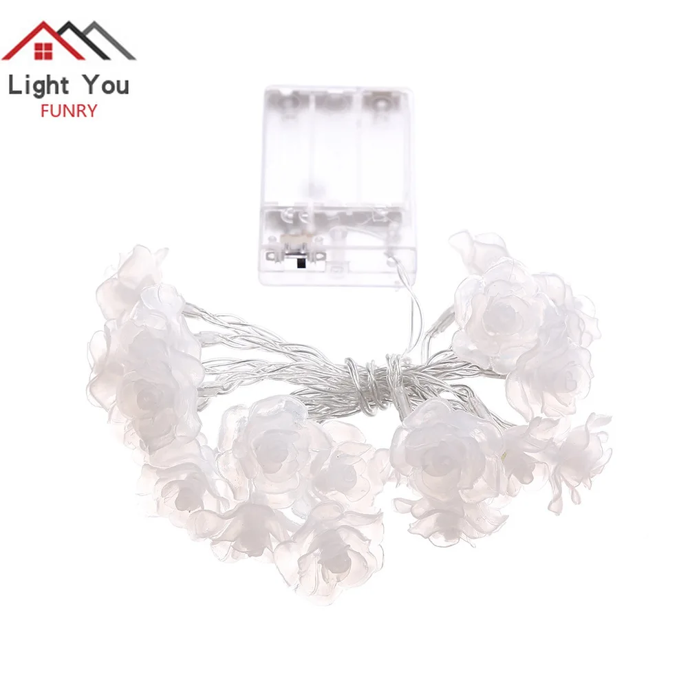 New 2.2 m 20 LED battery box Latex Rose String Lights Christmas Day Decorative Light Strings
New 2.2 m 20 LED battery box Latex Rose String Lights Christmas Day Decorative Light Strings