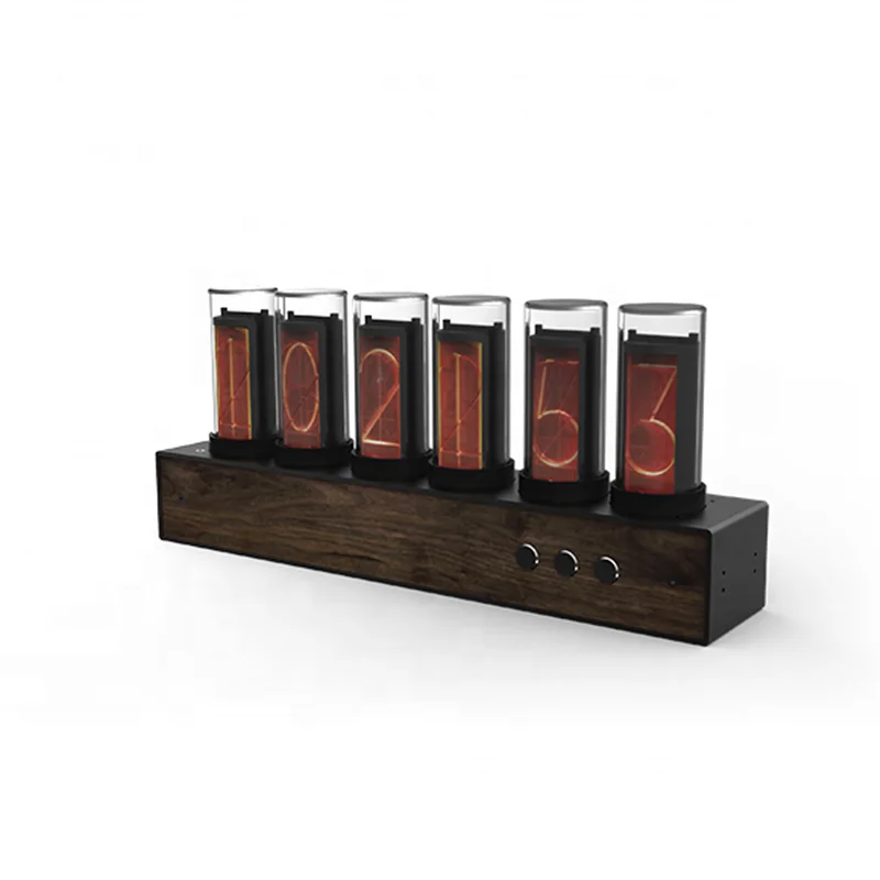 Трубчатые часы Nixie, Современный Креативный дизайн, цифровые настольные часы, Декор, домашние украшения, ретро изысканный светящийся Часы Nixie Tube
Трубчатые часы Nixie, Современный Креативный дизайн, цифровые настольные часы, Декор, домашние украшения, ретро изысканный светящийся Часы Nixie Tube