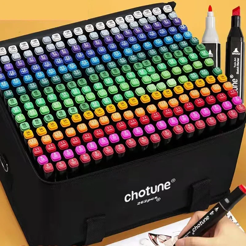 30/60/80/168 Colour Double Headed Oily Marker Set Sketch Drawing Graffiti Art Markers for Student School Supplies Stationery
30/60/80/168 Colour Double Headed Oily Marker Set Sketch Drawing Graffiti Art Markers for Student School Supplies Stationery