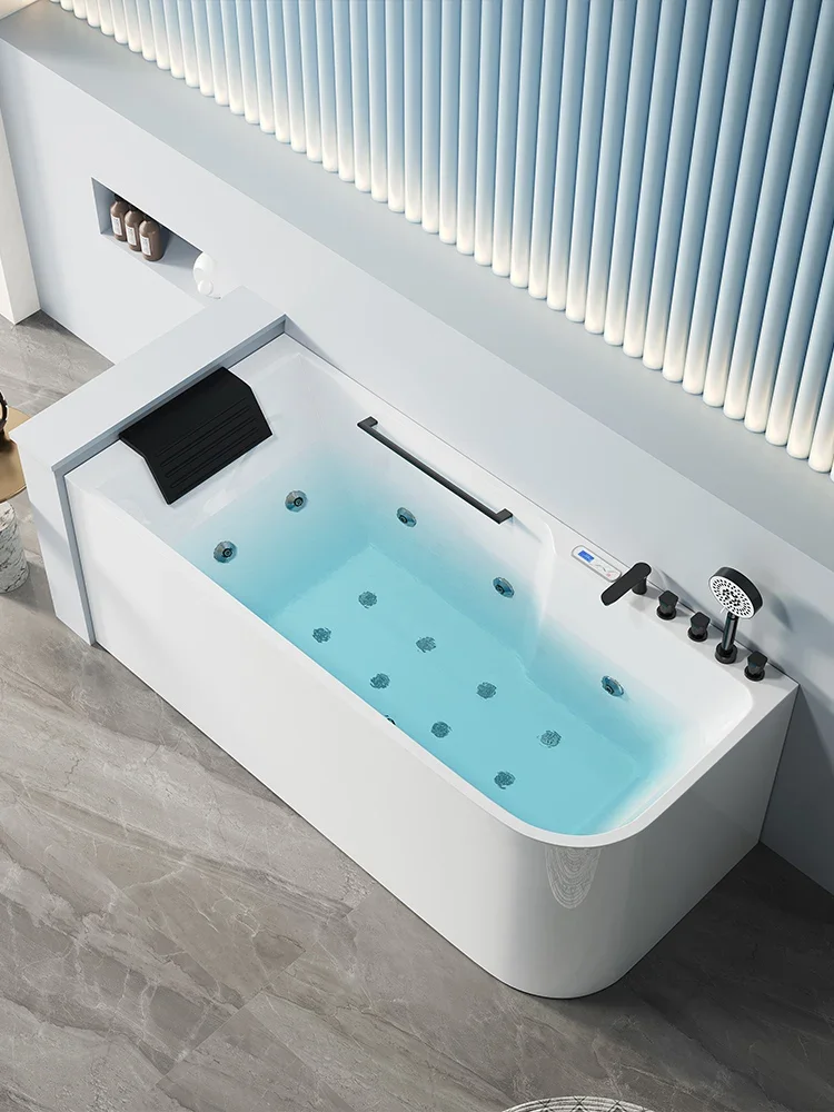 Bathtub for small household units, Japanese style deep soaking double massage bathtub for adults
Bathtub for small household units, Japanese style deep soaking double massage bathtub for adults