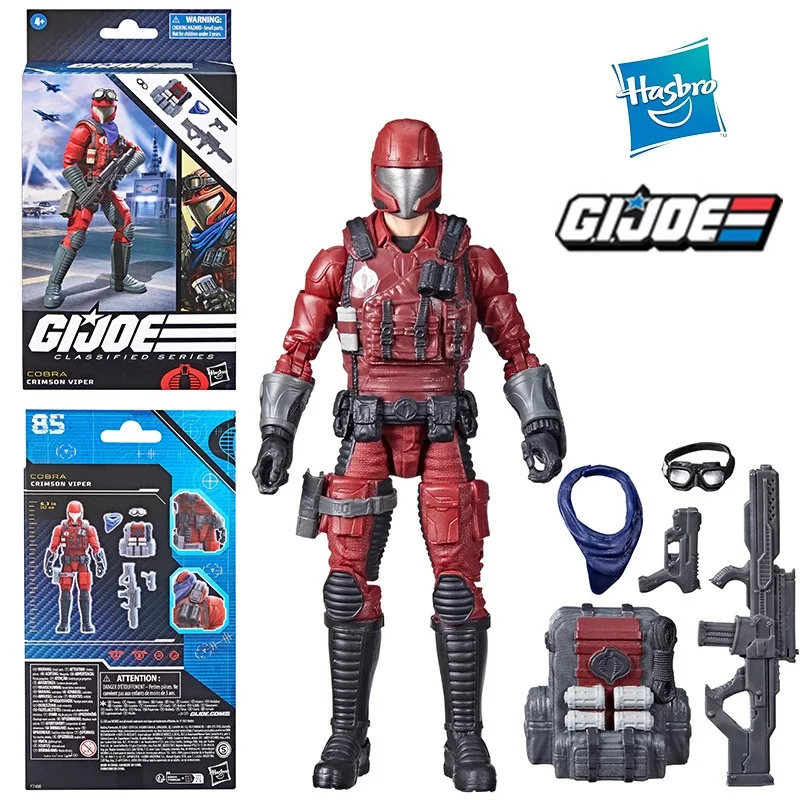 

Hasbro G.I.JOE Classified Series Cobra Crimson Viper 6 Inches 16Cm Original Action Figure Model Kid Toy Birthday Gift Collection