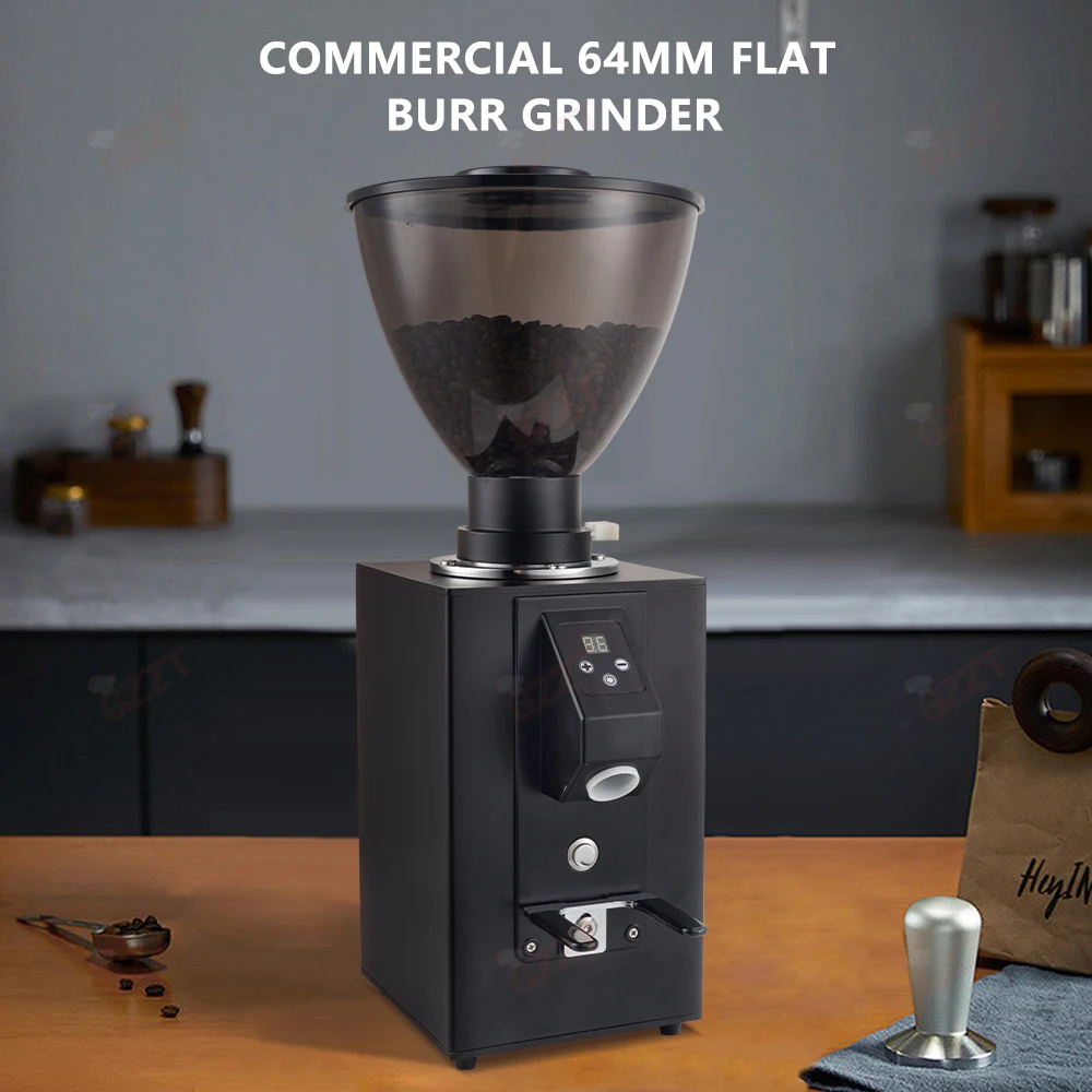Электрическая кофемолка GZZT TCG64 для коммерческих помещений, плоская кофемолка 64 мм с определением времени приготовления эспрессо, 220 В, 110 В 
Электрическая кофемолка GZZT TCG64 для коммерческих помещений, плоская кофемолка 64 мм с определением времени приготовления эспрессо, 220 В, 110 В
