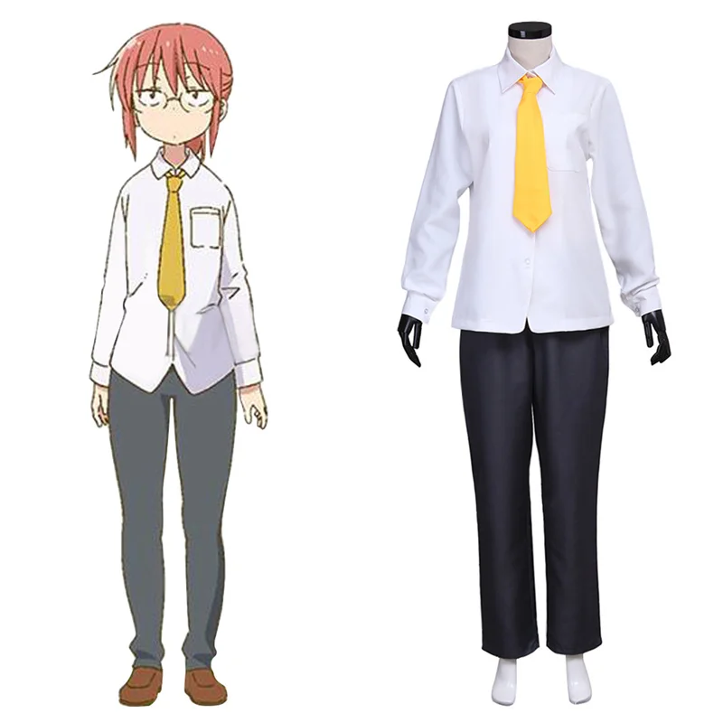 Anime Kobayashi-san Chi no Maid Dragon Cosplay Costume Adult's Shirt Pants Full Set Halloween Party Outfit
Anime Kobayashi-san Chi no Maid Dragon Cosplay Costume Adult's Shirt Pants Full Set Halloween Party Outfit