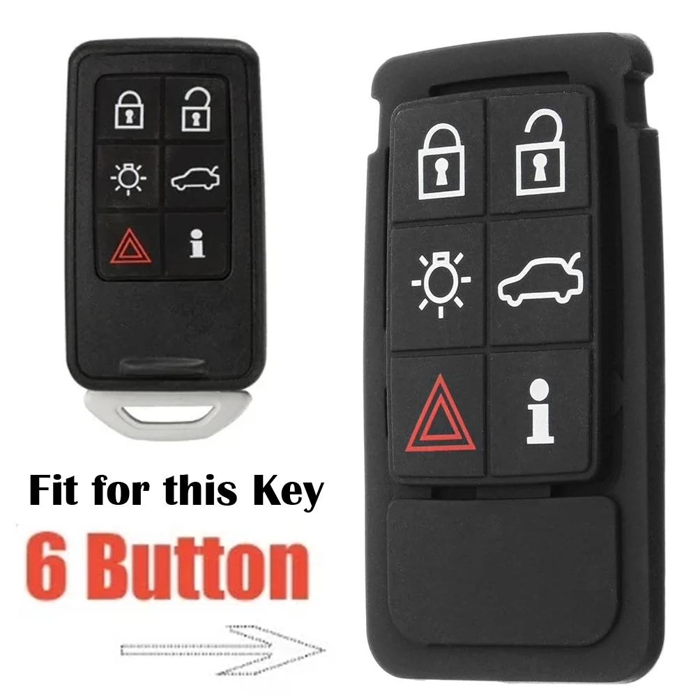 Rubber Remote Car Key Fob Pad 6 Button Replacement for Volvo XC60 XC70 V70 S60 S80 Reliable and Wear Resistant
Rubber Remote Car Key Fob Pad 6 Button Replacement for Volvo XC60 XC70 V70 S60 S80 Reliable and Wear Resistant