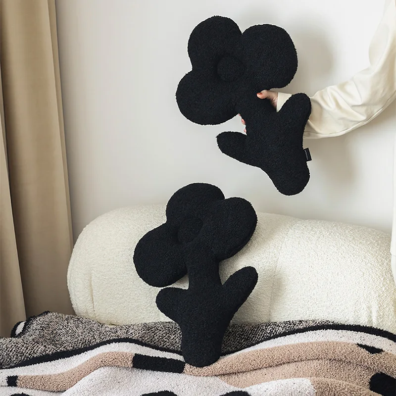Bubble Kiss Nordic Black Flower Shape Wool Seat Cushion Stuffed Plush Chair Cushion Office Siesta Fluffy Throw Pillow for Sofa
Bubble Kiss Nordic Black Flower Shape Wool Seat Cushion Stuffed Plush Chair Cushion Office Siesta Fluffy Throw Pillow for Sofa