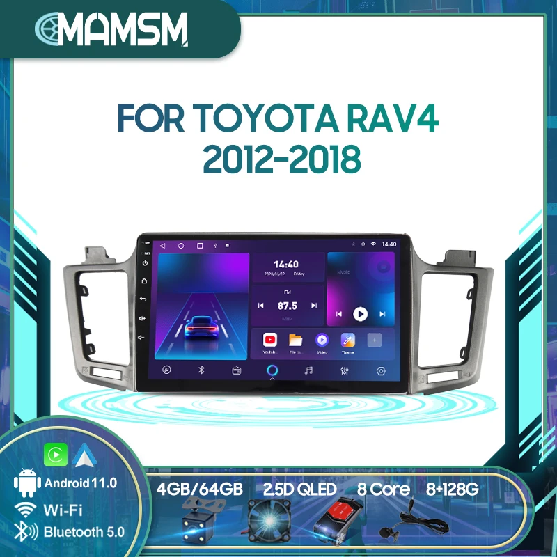 MAMSM Wireless CarPlay Android Auto Radio For Toyota RAV4 2012-2018 4G Car Multimedia Player Navigation GPS No 2din 2 din
MAMSM Wireless CarPlay Android Auto Radio For Toyota RAV4 2012-2018 4G Car Multimedia Player Navigation GPS No 2din 2 din