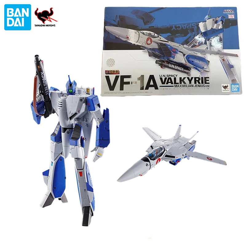 

In Stock Bandai DX Super Alloy Macross VF-1A VALKYRIE Max Machine Transformation Anime Action Figure Gift Model Collection Hobby