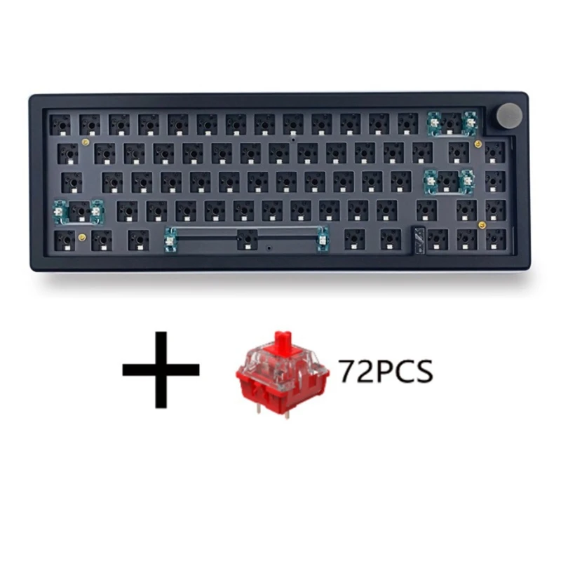 Механическая клавиатура GMK67 под заказ + красный переключатель, набор «сделай сам», популярная подсветка RGB (черный)
Механическая клавиатура GMK67 под заказ + красный переключатель, набор «сделай сам», популярная подсветка RGB (черный)