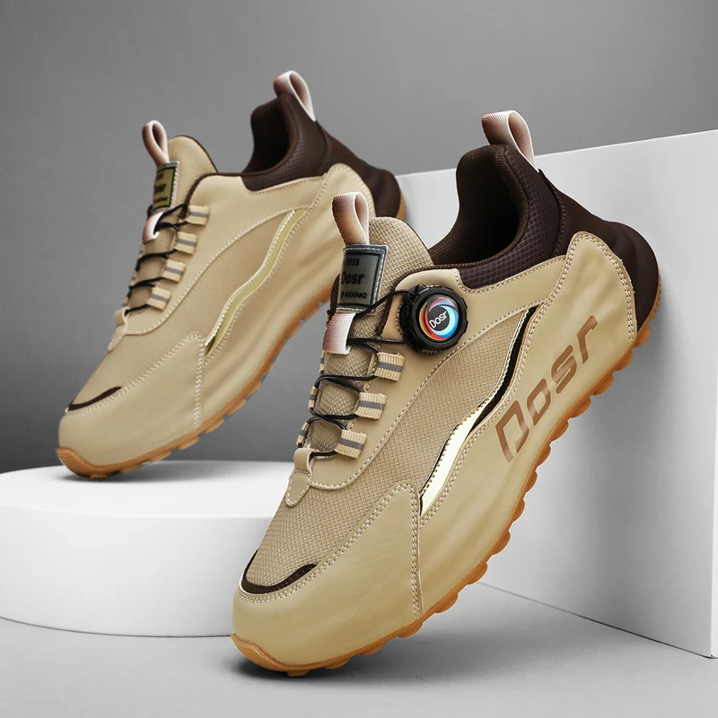 Top Quality Men Leather and Mesh Golf Sport Shoes Khaki White Youth Golfing Practice Sneakers Quick Lacing Golfer Shoes
Top Quality Men Leather and Mesh Golf Sport Shoes Khaki White Youth Golfing Practice Sneakers Quick Lacing Golfer Shoes