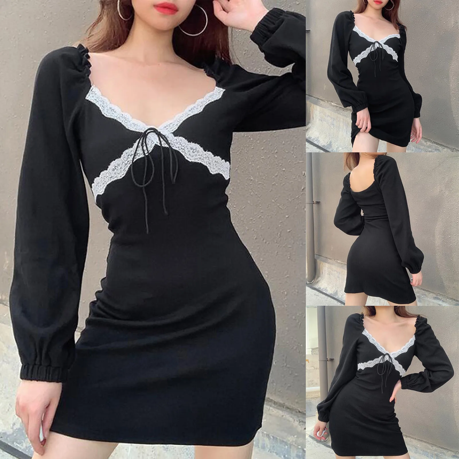 Fancy High Low Dresses for Women Women Pure Cotton V-neck Bubble Sleeve Long Sleeve Lace Summer Dresses for Women Knee Length
Fancy High Low Dresses for Women Women Pure Cotton V-neck Bubble Sleeve Long Sleeve Lace Summer Dresses for Women Knee Length