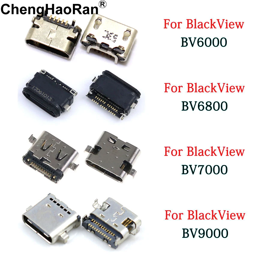

1PCS Micro USB Type-C Jack Female Socket Charging Port Connector For BlackView BV6000 BV6800 BV9000 BV7000 Pro