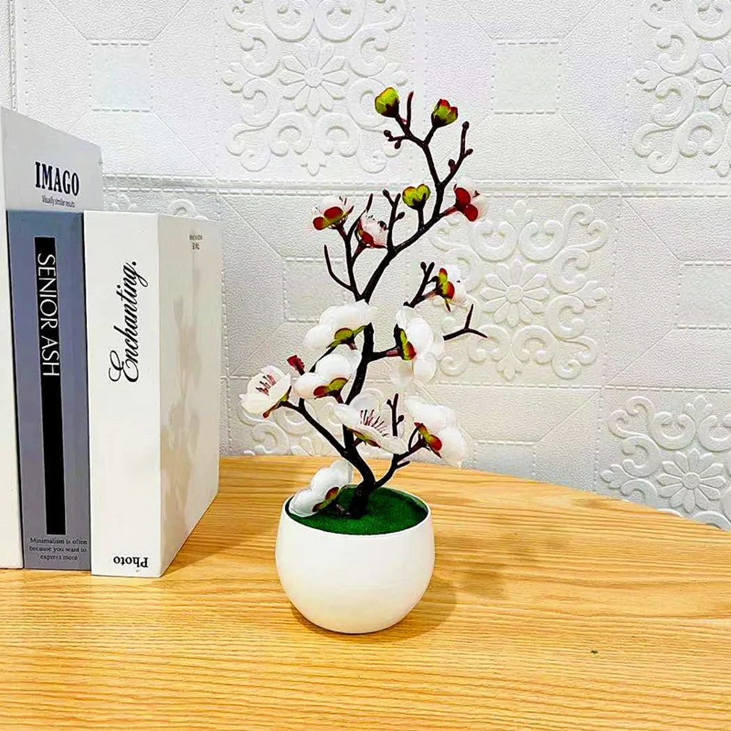 1 Pcs Artificial Potted Plants Bonsai Simulation Pot Plant Home Office Plum Blossom Decor 30*11cm/11.8*4.3In White Pink Rose
1 Pcs Artificial Potted Plants Bonsai Simulation Pot Plant Home Office Plum Blossom Decor 30*11cm/11.8*4.3In White Pink Rose