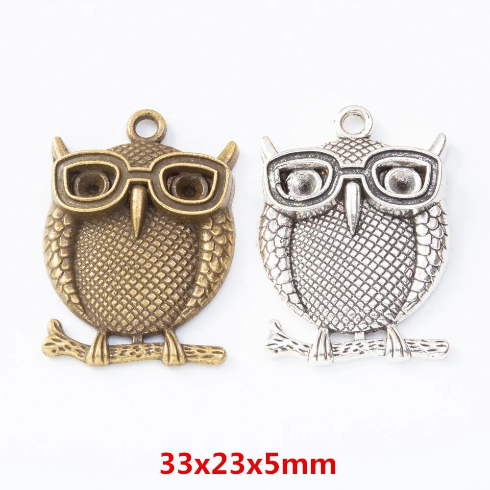 

25pieces of retro Owl pendant zinc alloy pendant DIY European style jewelry making 06