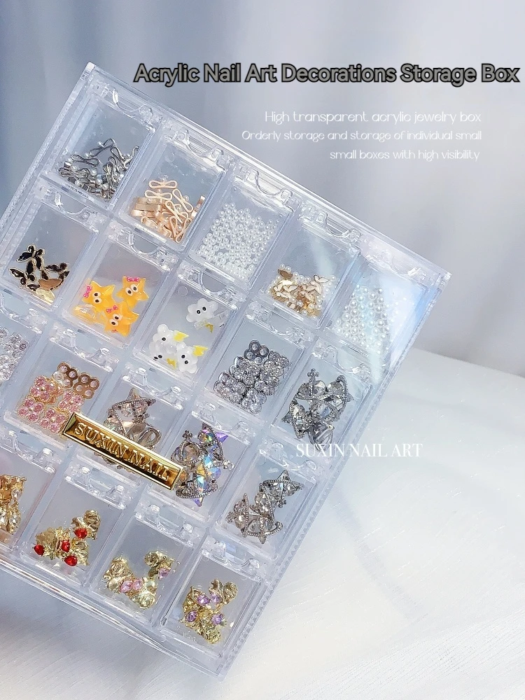 Nail Art Storage Box 20/28/56 Grids Large Capacity Acrylic Nail Organizer Highly Transparent Independent Box For Nail Rhinestone
Nail Art Storage Box 20/28/56 Grids Large Capacity Acrylic Nail Organizer Highly Transparent Independent Box For Nail Rhinestone
