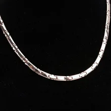 New Arrival Elegant Fashion Energy Healing Magnetic Trendy Necklace Germanium Magnet Infrared Stone Titanium Women Men Jewelry