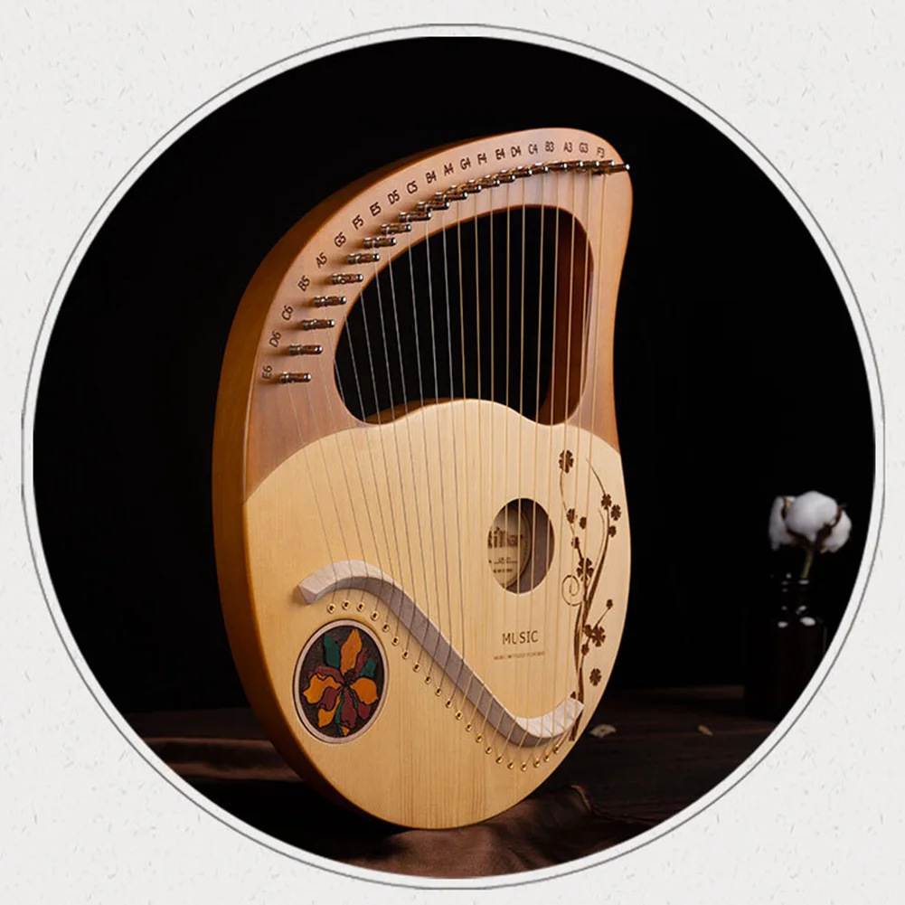 21 Strings Lyre Harp Mahogany Music Instrument With Spare Strings Portable Miniature Harp Professional Stringed
21 Strings Lyre Harp Mahogany Music Instrument With Spare Strings Portable Miniature Harp Professional Stringed