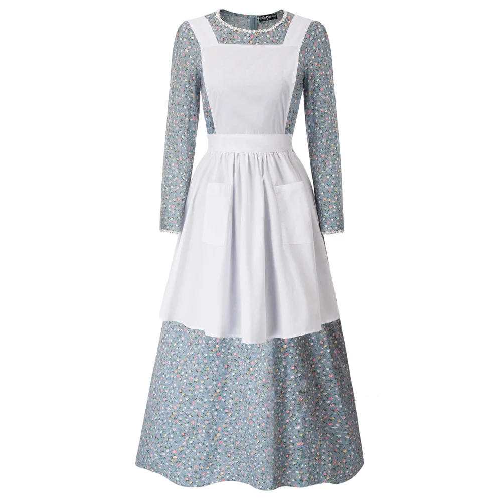 SD Pioneer Women Floral Prairie Dress Deluxe Colonial Dress Laura Ingalls Costume Historical Modest Prairie Colonial Dress A30
SD Pioneer Women Floral Prairie Dress Deluxe Colonial Dress Laura Ingalls Costume Historical Modest Prairie Colonial Dress A30