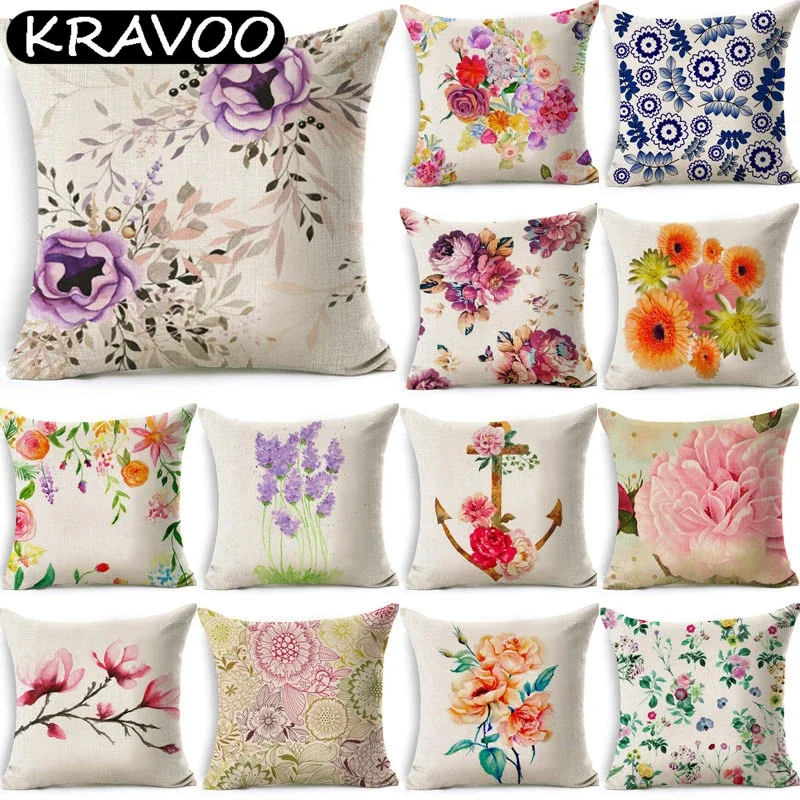 Colorful Flower Pattern Cotton Linen Throw Pillow Cushion Cover Car Home Sofa Bed Decorative Children Pillowcase Funda Cojin
Colorful Flower Pattern Cotton Linen Throw Pillow Cushion Cover Car Home Sofa Bed Decorative Children Pillowcase Funda Cojin