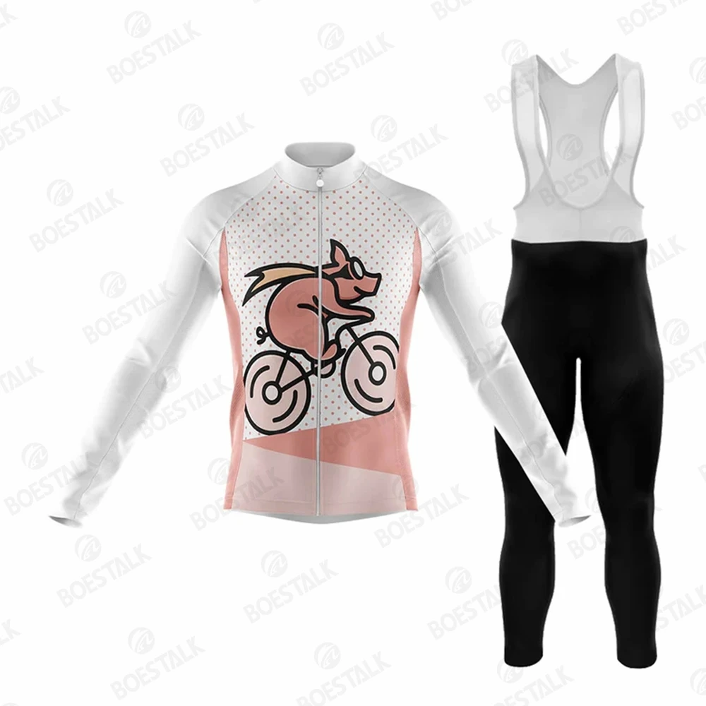 2023 new Riding Pig Team Winter hot wool Long Sleeve Cycling Jersey kit Set Piggy Cycling Clothing Men Road Bicycle Bib Tights
2023 new Riding Pig Team Winter hot wool Long Sleeve Cycling Jersey kit Set Piggy Cycling Clothing Men Road Bicycle Bib Tights