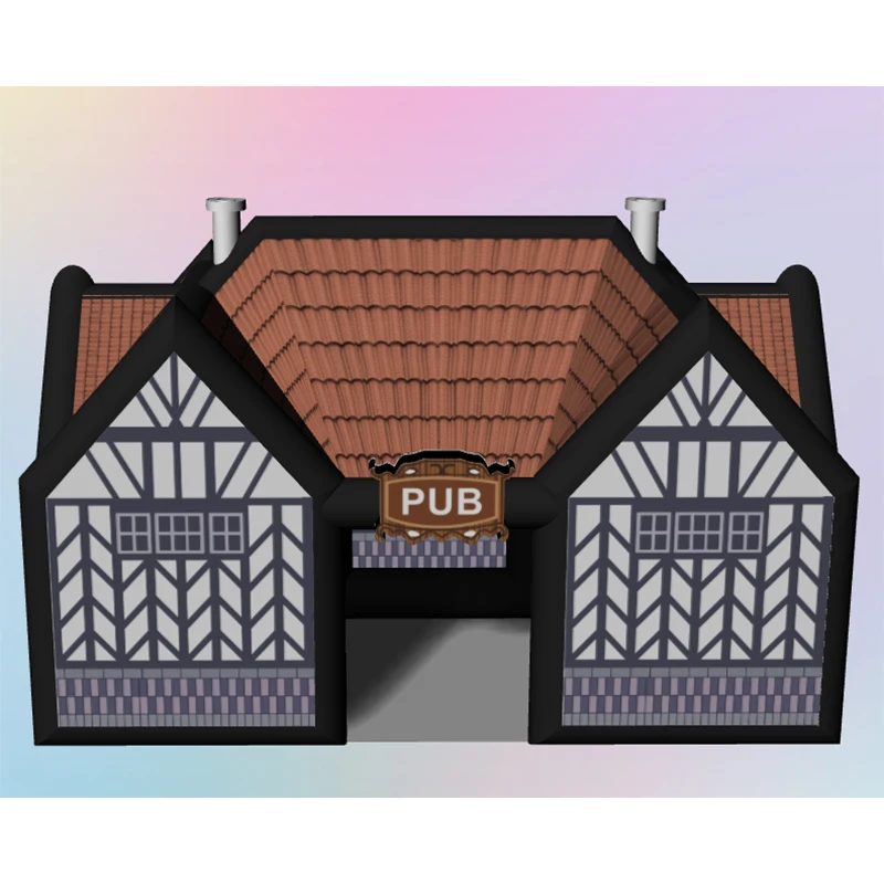 Free air ship to door, customized 10x6m inflatable pub, oxford portable inflatable bar cabin house for party
Free air ship to door, customized 10x6m inflatable pub, oxford portable inflatable bar cabin house for party