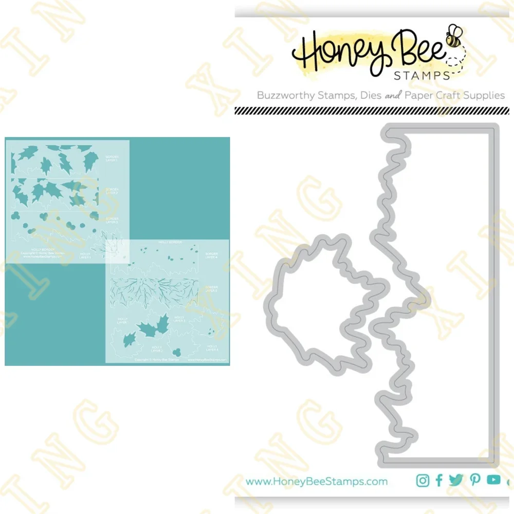 Newest Holly Border Metal Cutting Dies Stencils for Scrapbooking Stamp Photo Album Decorative Embossing Cut Die DIY Paper Cards
Newest Holly Border Metal Cutting Dies Stencils for Scrapbooking Stamp Photo Album Decorative Embossing Cut Die DIY Paper Cards