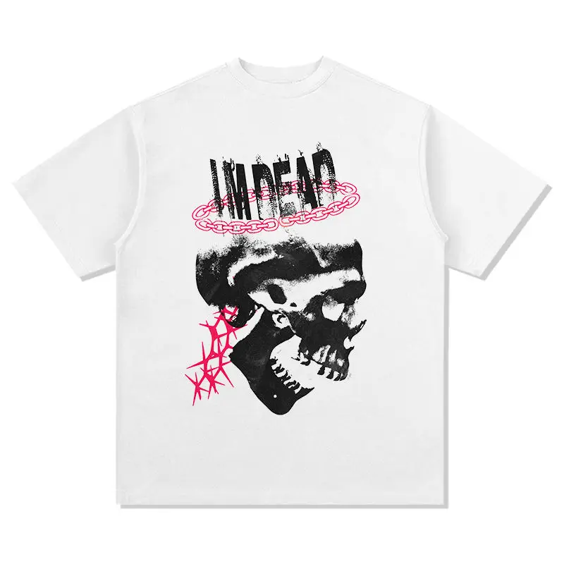 Fashionable Japanese neutral gothic retro printed T shirt summer y2k street men and women hip hop personality loose art T shirt
Fashionable Japanese neutral gothic retro printed T shirt summer y2k street men and women hip hop personality loose art T shirt