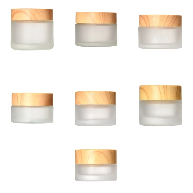 Glass Cosmetic Containers Empty Sample Jars with Wood Leakproof Lids Makeup New Dropship
Glass Cosmetic Containers Empty Sample Jars with Wood Leakproof Lids Makeup New Dropship