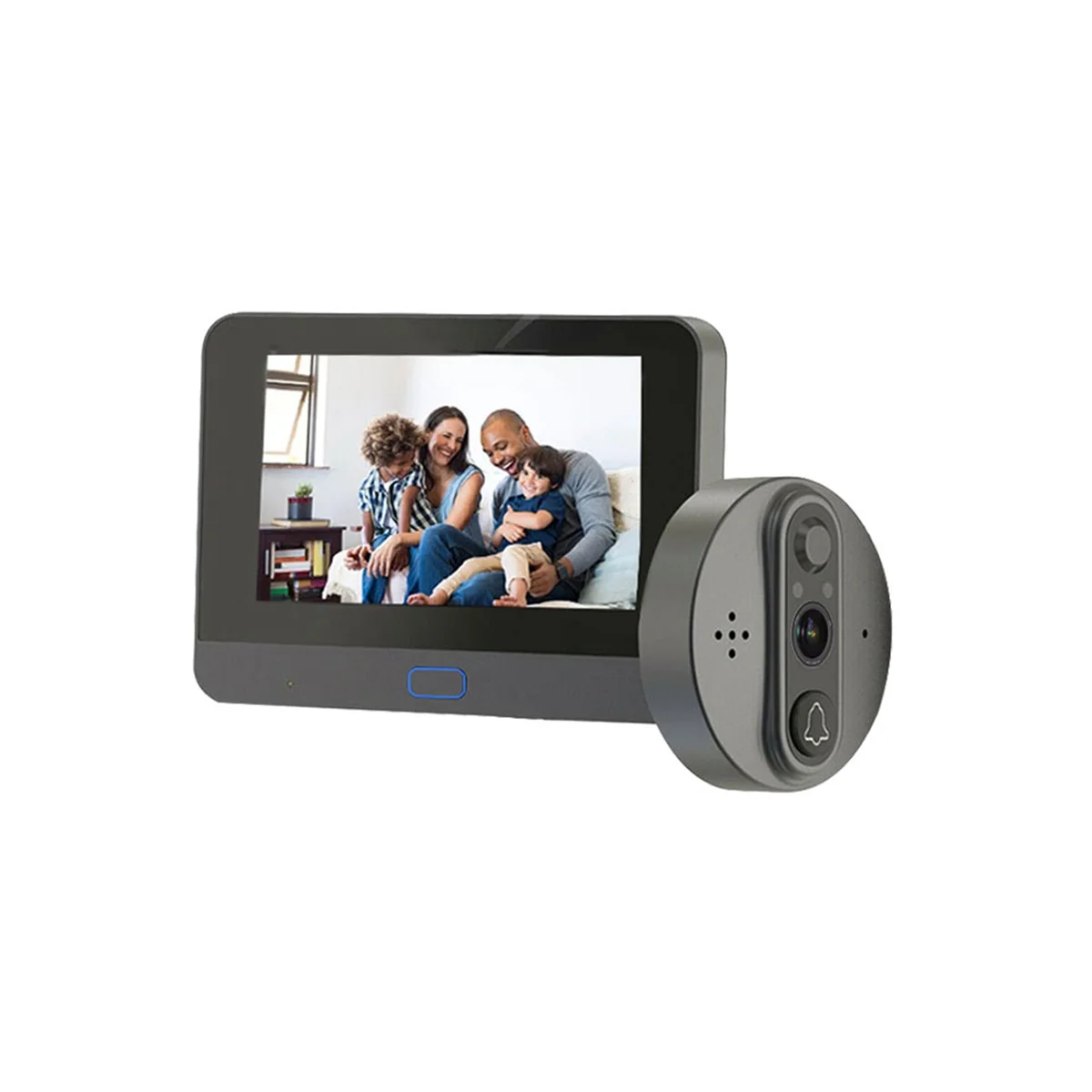 Tuya Wireless Video Intercom Doorbell Camera 1080P Smart Home Digital Peephole Door Viewer 4.3 Inch PIR Motion Detect
Tuya Wireless Video Intercom Doorbell Camera 1080P Smart Home Digital Peephole Door Viewer 4.3 Inch PIR Motion Detect