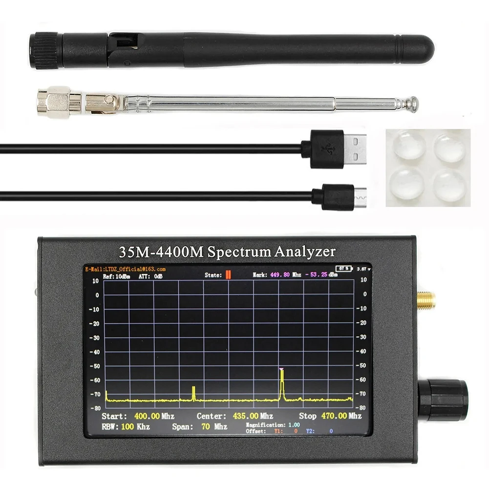 DBm Range Spectrum Analyzer Spectrum Analyzer English Display Input Impedance Lithium Battery Rotary Encoder Control
DBm Range Spectrum Analyzer Spectrum Analyzer English Display Input Impedance Lithium Battery Rotary Encoder Control
