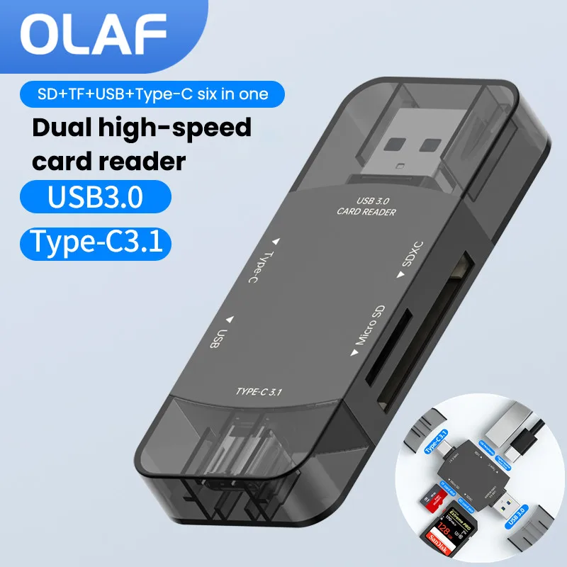 Olaf 6 в 1 OTG Micro SD кардридер флэш-накопитель кардридер type c 3,1 к usb адаптер USB3.0 Поддержка двух TF SD карт
Olaf 6 в 1 OTG Micro SD кардридер флэш-накопитель кардридер type c 3,1 к usb адаптер USB3.0 Поддержка двух TF SD карт